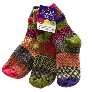 Soulmate Socks Kids Pair with a spare NWT 3 in 1 Med ( 6-8 years old) USA made